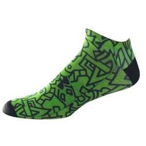 Under Armour Mayan Print No-Show Men’s Socks (Large, Lizard Green)